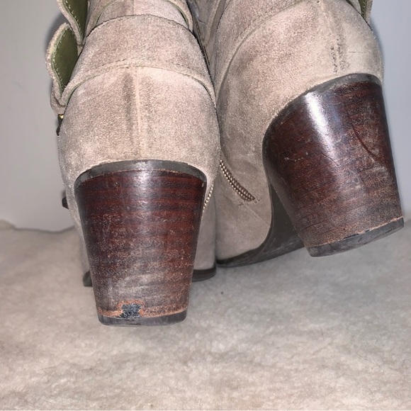 Stuart Weitzman Kickstart Studded Suede Ankle Boot 6 - Picture 10 of 14
